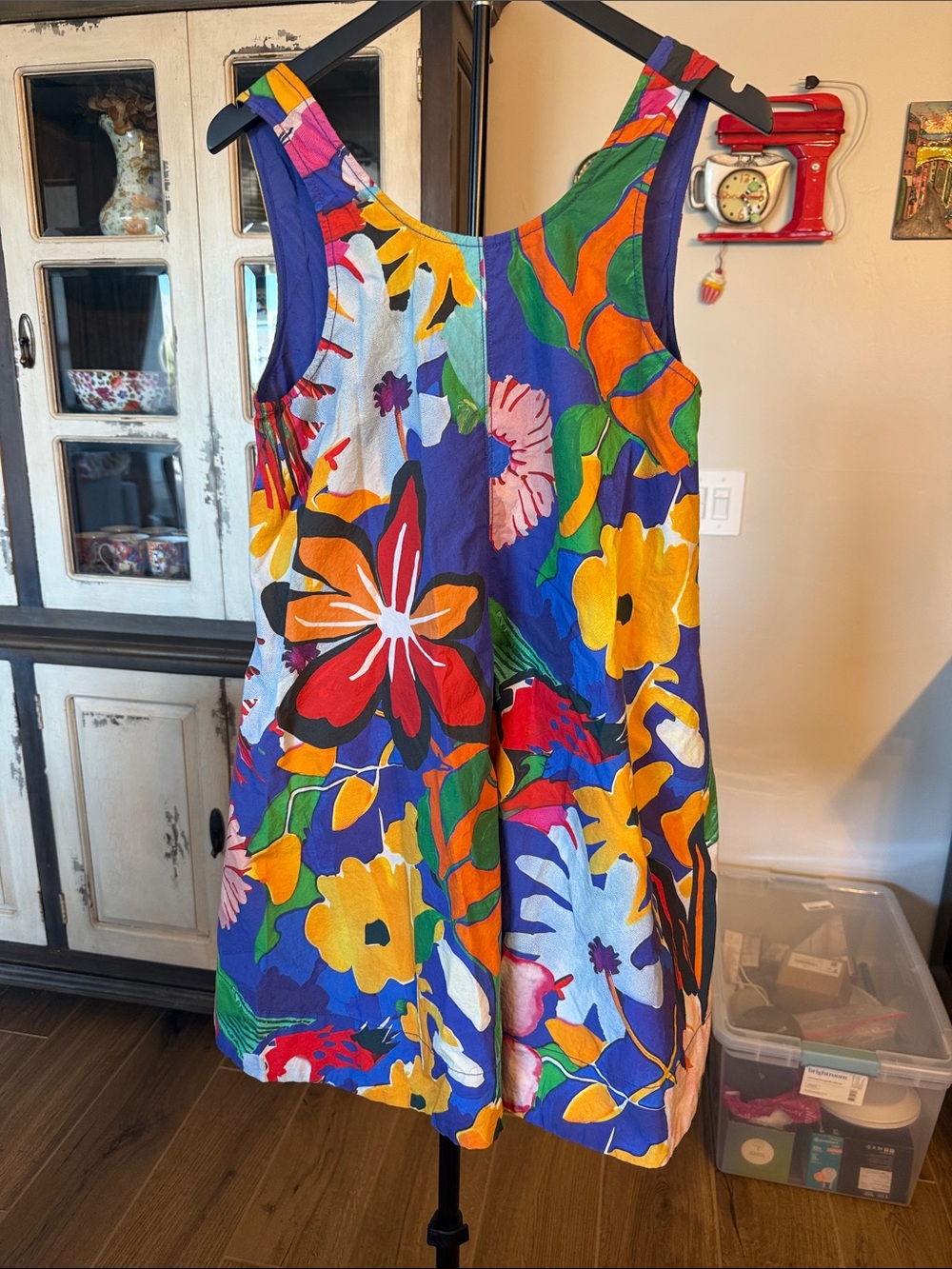 Maeve - Anthropologie Women’s Bright Floral Sleeveless Dress - Multicolor